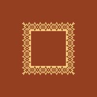 modern ornamental square frame border decorative pattern vector