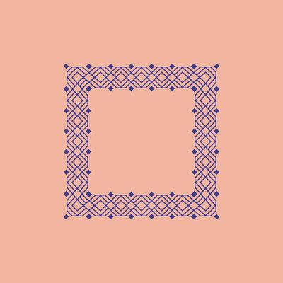 modern ornamental square frame border decorative pattern