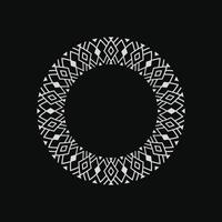modern ornamental circle frame border decorative pattern vector