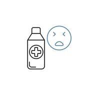 painkiller concept line icon. Simple element illustration. painkiller concept outline symbol design. vector