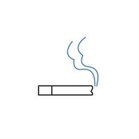 cigarette concept line icon. Simple element illustration. cigarette concept outline symbol design. vector