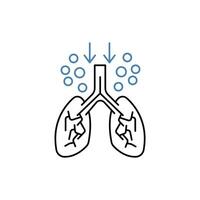particulate matter concept line icon. Simple element illustration. particulate matter concept outline symbol design. vector