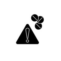 danger concept line icon. Simple element illustration. danger concept outline symbol design. vector