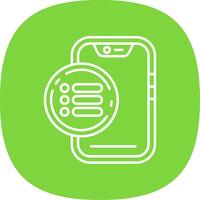 Menu Line Curve Icon vector