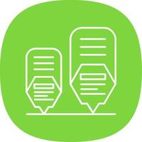 Infographic elements Line Curve Icon vector