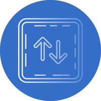 Swap Gradient Line Circle Icon vector