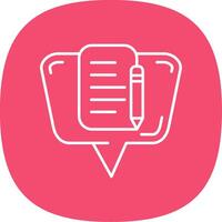 Edit Line Curve Icon vector