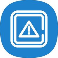 Alert Line Curve Icon vector