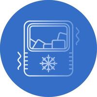 Ice maker Gradient Line Circle Icon vector