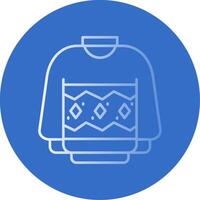 Sweater Gradient Line Circle Icon vector