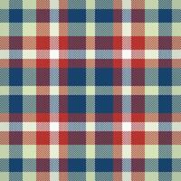 Plaid check pattern. Seamless fabric texture. Tartan textile print. vector