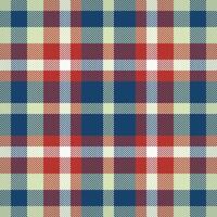 Plaid check pattern. Seamless fabric texture. Tartan textile print. vector