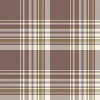 Plaid seamless pattern. Check fabric texture. Vector textile print.