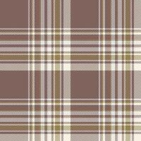 Plaid seamless pattern. Check fabric texture. Vector textile print.