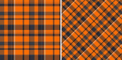 Pattern vector seamless of check fabric tartan with a background textile texture plaid. Set in fall colors for stylish duvet cover designs.