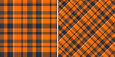 Pattern vector seamless of check fabric tartan with a background textile texture plaid. Set in fall colors for stylish duvet cover designs.