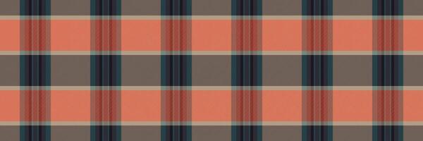 Rug seamless plaid vector, pop texture background check. New fabric tartan pattern textile in pastel and black colors. vector