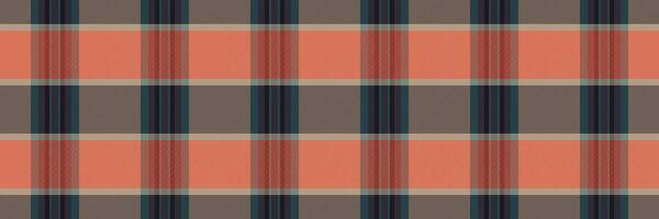 Rug seamless plaid vector, pop texture background check. New fabric tartan pattern textile in pastel and black colors. vector