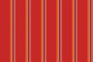 Production lines background stripe, french vector texture fabric. Vintage vertical seamless textile pattern in red and white colors.