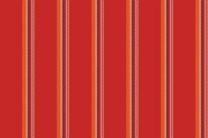 Production lines background stripe, french vector texture fabric. Vintage vertical seamless textile pattern in red and white colors.