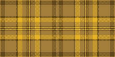 Horizontal plaid background fabric, chic texture tartan vector. Ireland textile pattern seamless check in amber color. vector