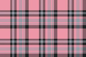 Plaid background, check seamless pattern in pink. Vector fabric texture for textile print, wrapping paper, gift card or wallpaper.