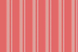 fibra tela sin costura vector, menú líneas textura raya. formal vertical antecedentes modelo textil en rojo y blanco colores. vector