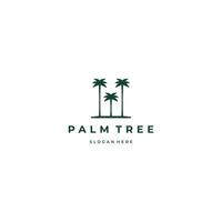 Simple elegant palm logo design vector