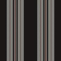 Kit lines stripe vector, simple fabric pattern vertical. Order background texture textile seamless in black and white colors. vector