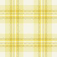 Textile vector fabric of seamless plaid texture with a tartan pattern check background.