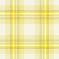 Textile vector fabric of seamless plaid texture with a tartan pattern check background.