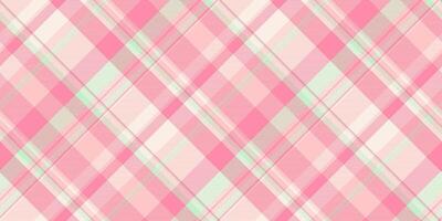 Teenage background textile seamless, aged check texture tartan. Artistic fabric vector pattern plaid in light and red colors.