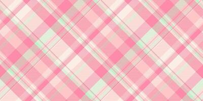 Teenage background textile seamless, aged check texture tartan. Artistic fabric vector pattern plaid in light and red colors.