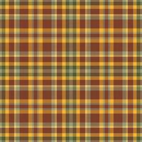 Plaid seamless pattern. Check fabric texture. Vector textile print.