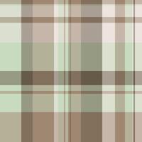 Fabric pattern vector of plaid seamless background with a tartan texture textile check.