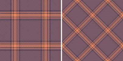 Plaid texture pattern of textile check vector with a seamless tartan fabric background.