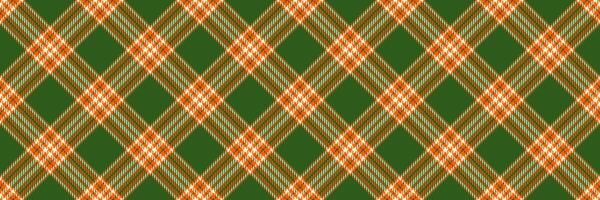 Craft background pattern tartan, plain vector seamless textile. Up plaid fabric check texture in green and bright colors.