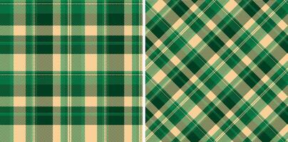 Texture seamless background of plaid fabric check with a textile tartan pattern vector. vector