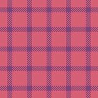 Intricate pattern textile seamless, bold vector texture tartan. Retail background check fabric plaid in red and magenta colors.