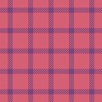 Intricate pattern textile seamless, bold vector texture tartan. Retail background check fabric plaid in red and magenta colors.