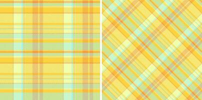 Pattern vector background of plaid tartan fabric with a textile seamless texture check. Set in light colors for stylish duvet cover designs.