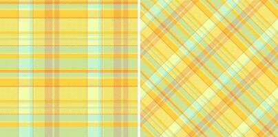 Pattern vector background of plaid tartan fabric with a textile seamless texture check. Set in light colors for stylish duvet cover designs.