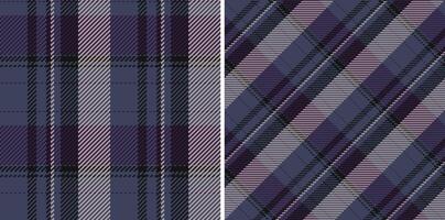 Background fabric textile of plaid texture check with a vector tartan seamless pattern.