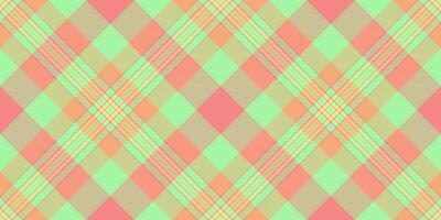 Relax pattern vector seamless, sparse fabric tartan background. Luxurious plaid texture textile check in green and red colors.