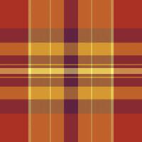 Seamless vector background of check textile fabric with a plaid tartan texture pattern.
