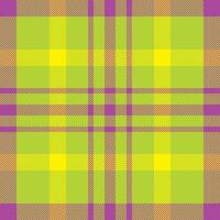 Plaid check pattern. Seamless fabric texture. Tartan textile print. vector