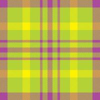 Plaid check pattern. Seamless fabric texture. Tartan textile print. vector