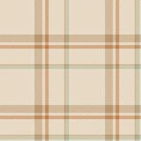 Plaid seamless pattern. Check fabric texture. Vector textile print.