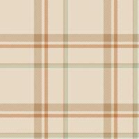 Plaid seamless pattern. Check fabric texture. Vector textile print.