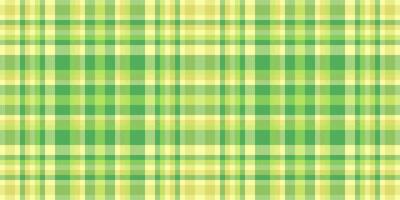 Latin fabric texture check, cozy textile plaid vector. Endless background tartan pattern seamless in green and lime colors. vector